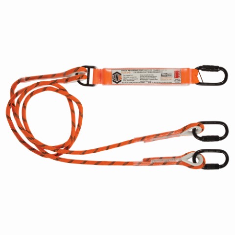 LINQ ROPE LANYARD DBL LEG 2 X D.A KARABINERS 2M